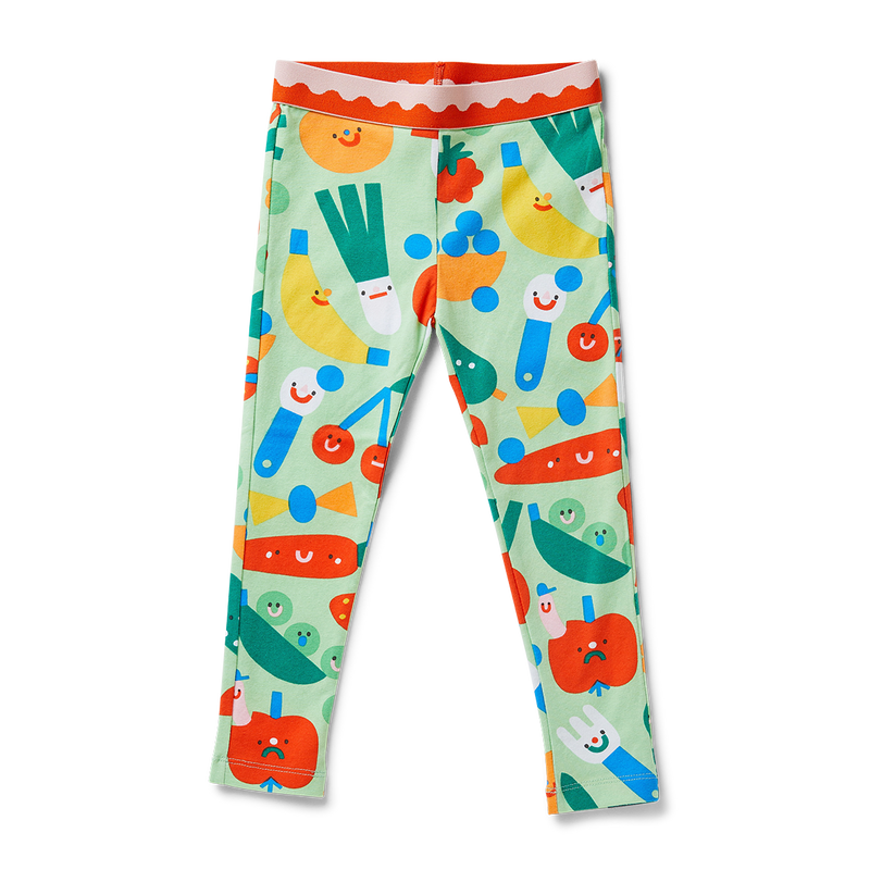 Friends with Salad- Kids Leggings by halcyon night at crane and kind