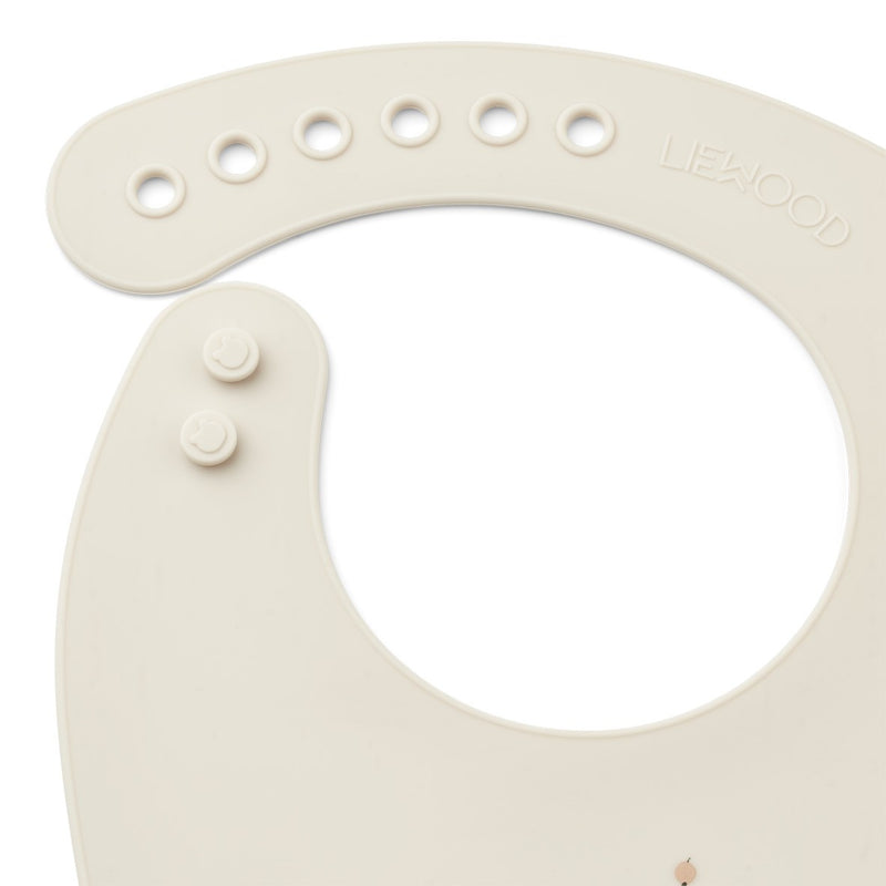 Peaches & Shell Silicone Bib 2-Pack