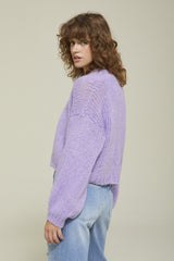 Lilac Mohair Blend Cardigan