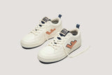 Roland v 10 Trainers - White, Coral Apricot & Navy
