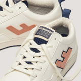 Roland v 10 Trainers - White, Coral Apricot & Navy
