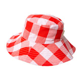 Sweet Cherry Gingham Reversible Sun Hat: 3-6 Years