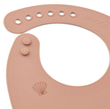 Sea Shell & Pale Tuscany Silicone Bib 2-Pack