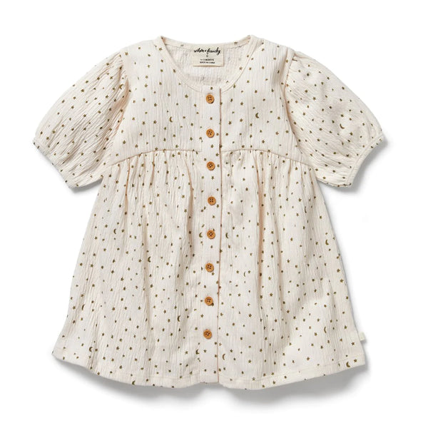 Crinkle Cotton Dress - Chasing the Moon