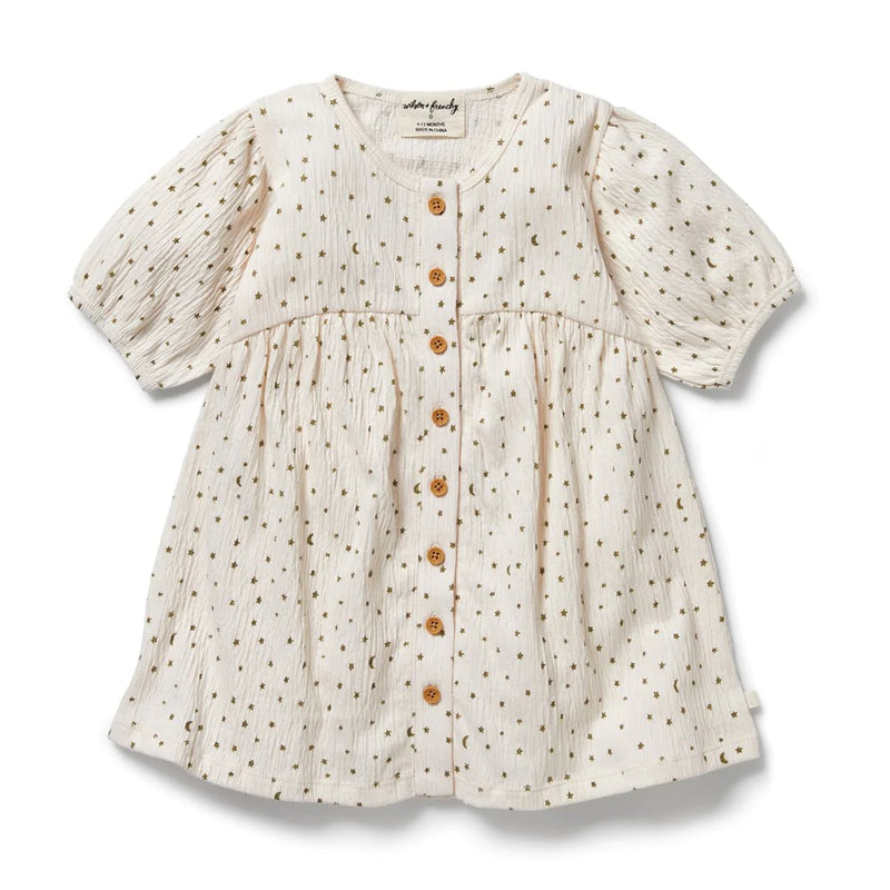 Crinkle Cotton Dress - Chasing the Moon