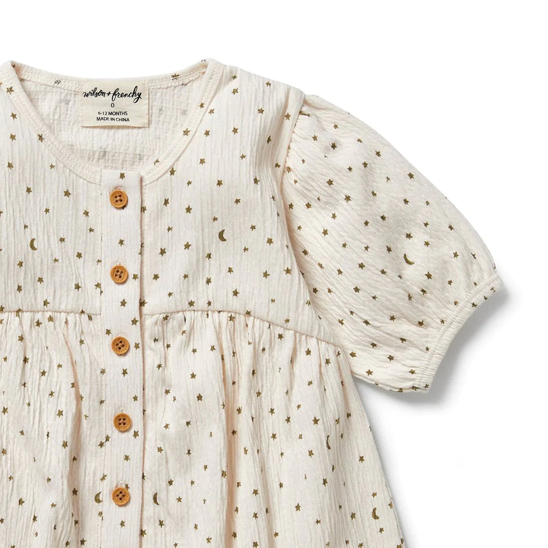 Crinkle Cotton Dress - Chasing the Moon