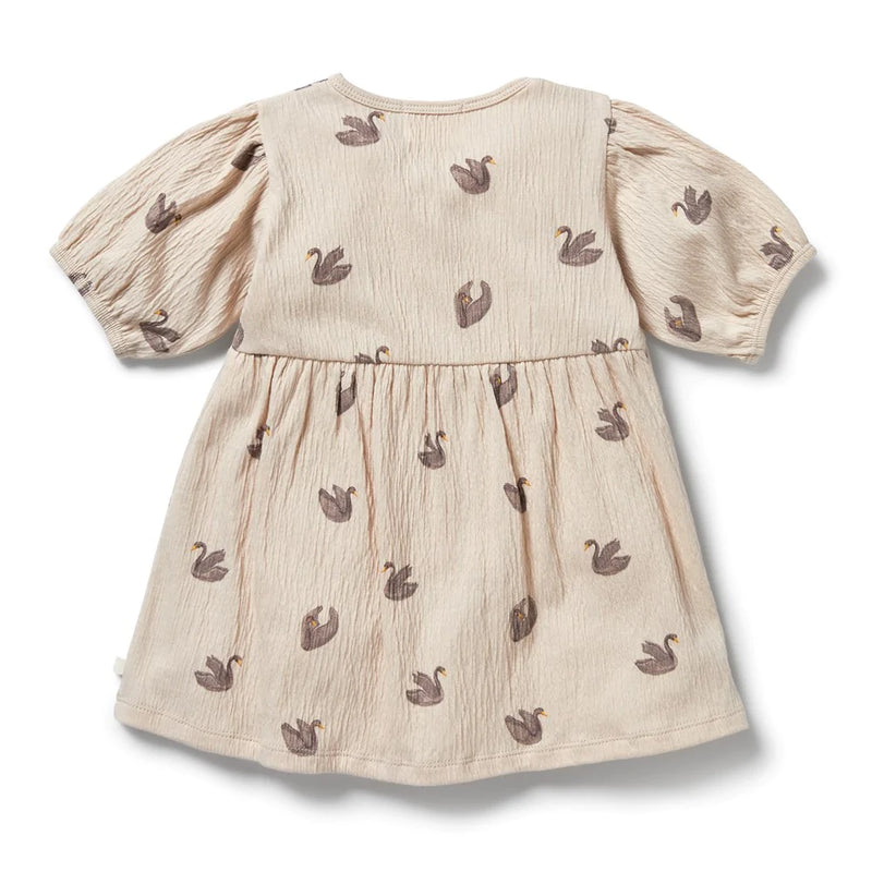 Crinkle Cotton Dress - Little Swan