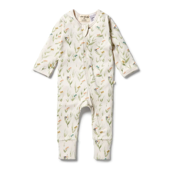 Organic Zipsuit - Peek-a-boo
