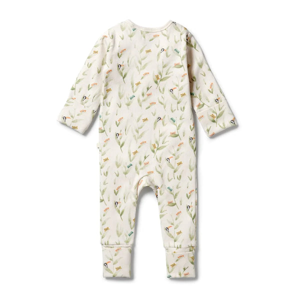 Organic Zipsuit - Peek-a-boo
