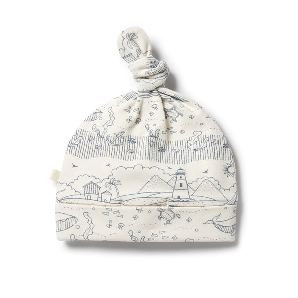 Organic Knot Hat - Seaside