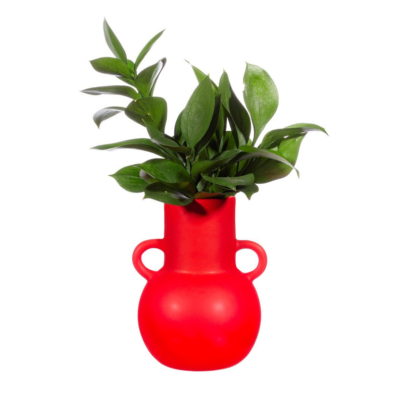 Small Amphora Vase Lipstick Red