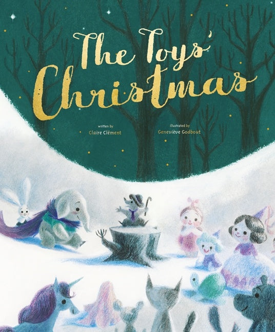 The toys christmas children's book crane and kind
