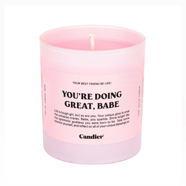 You're Doing Great, Babe Candle