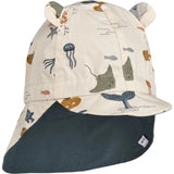 Gorm Reversible Sun Hat - Sea Creatures/Sandy