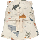 Gorm Reversible Sun Hat - Sea Creatures/Sandy