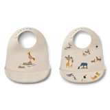 All Together Sandy Silicone Bib 2-Pack
