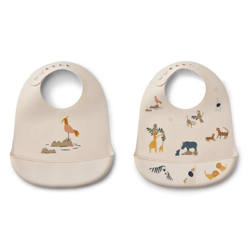 All Together Sandy Silicone Bib 2-Pack