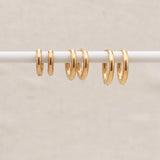 Gold Rounded Hoops 10mm and 12mm