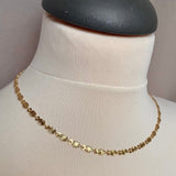 Oval Sunburst Chain Necklace