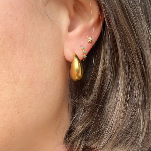 Gold Droplet Earring