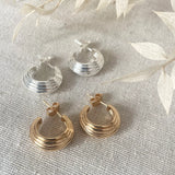 Porto Hoops - Gold and Silver
