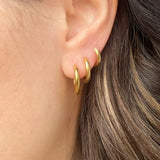 Gold Rounded Hoops 10mm and 12mm