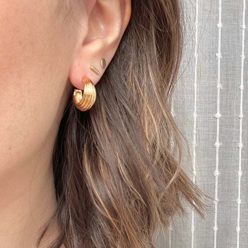 Porto Hoops - Gold and Silver