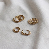 Gold Rounded Hoops 10mm and 12mm