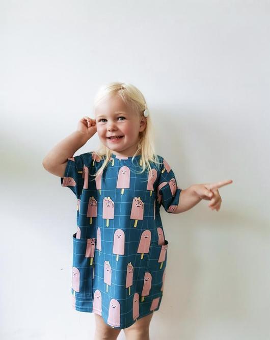 Oversized Tee Dress- Lolly by marmalade sky at crane and kind