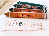 Colour Me Crayons (12 non toxic skin colour crayons)