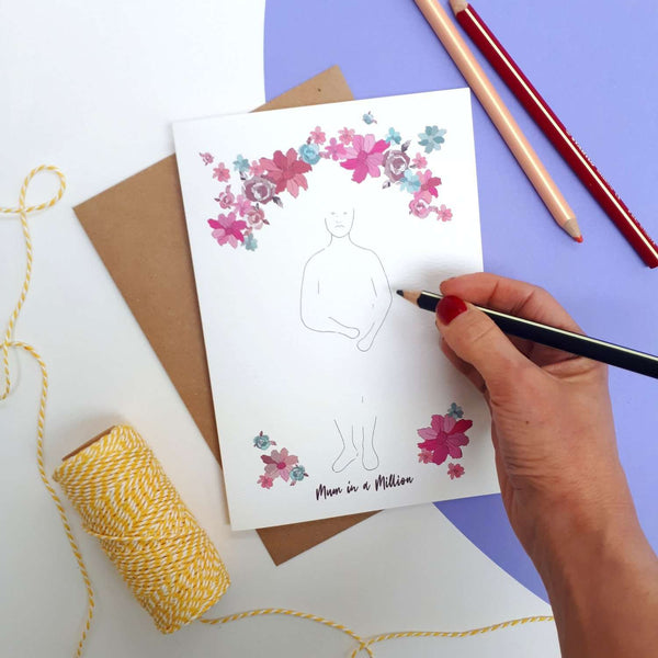 Personalise Your Own Mum in a Million Card - Crane and Kind