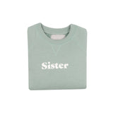 Sage SIster relaxed fit super soft sweatshirt for sibling twinning style at Crane and Kind 