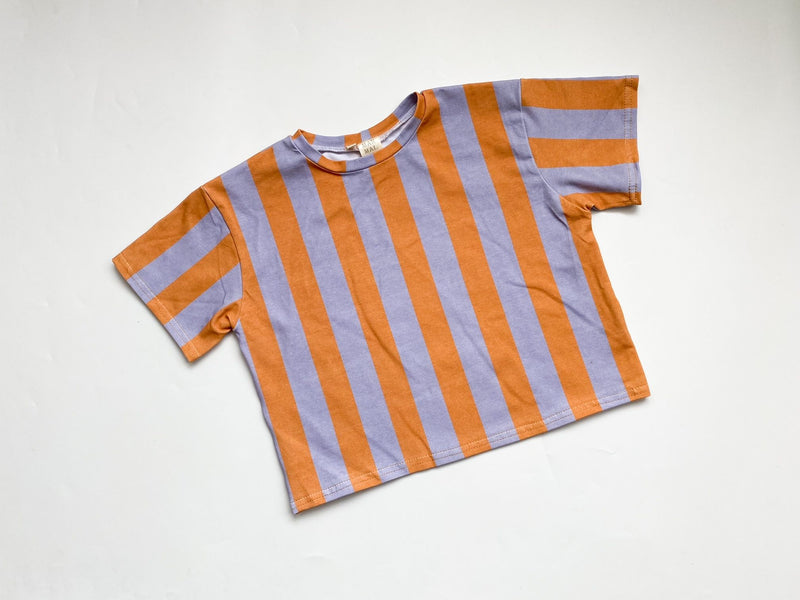 Rock Striped Oversized Tee