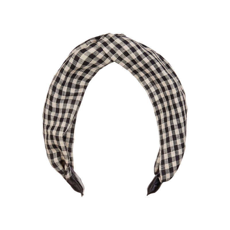 X Wide Gingham Alice Band by mimi and lula